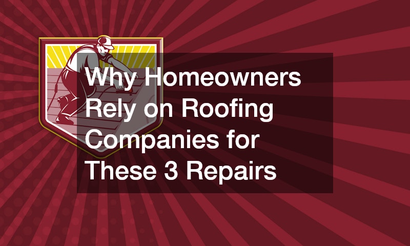 Why Homeowners Rely on Roofing Companies for These 3 Repairs